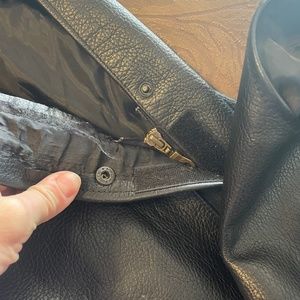 Black Leather Chaps Size Small